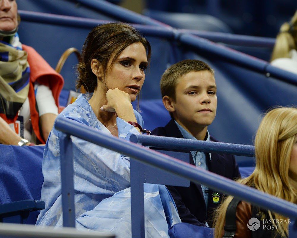 Victoria Beckham i Romeo Beckham w Nowym Jorku
