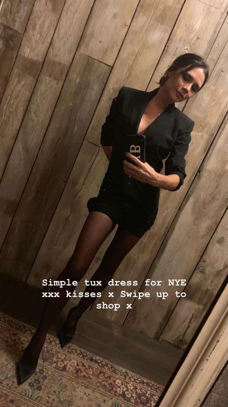 Victoria Beckham - gwiazdy świętowały Sylwestra