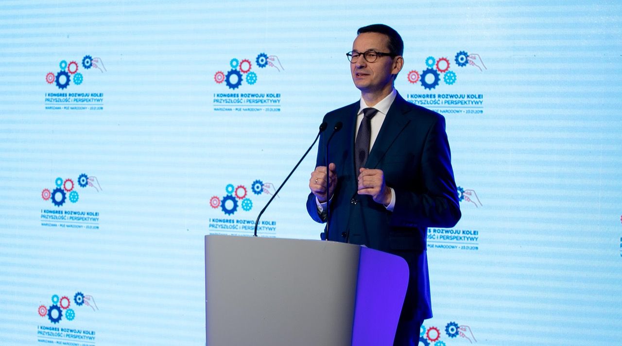 Mateusz Morawiecki na I Kongresie Rozwoju Kolei 