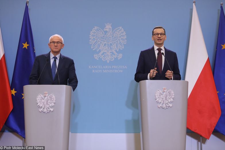  Konferencja prasowa premiera Mateusza Morawieckiego oraz ministra energii Krzysztofa Tchorzewskiego