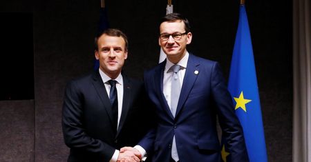 Spotkanie Macron-Morawiecki. Francuz pytał o praworządność