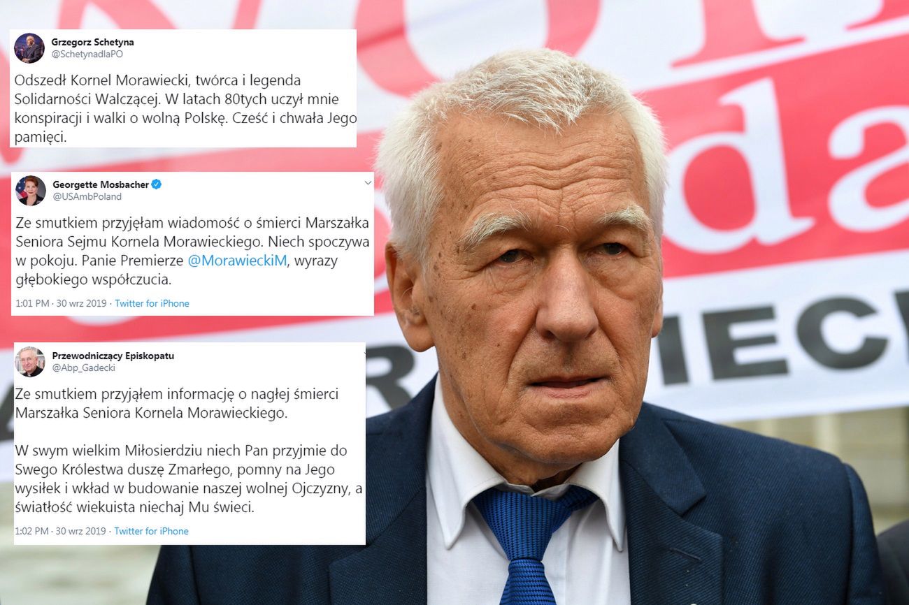 Kornel Morawiecki nie żyje. Politycy składają kondolencje. "Żegnamy bohatera"