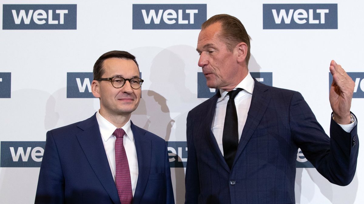 Mateusz Morawiecki na szczycie gospodarczym w Berlinie.