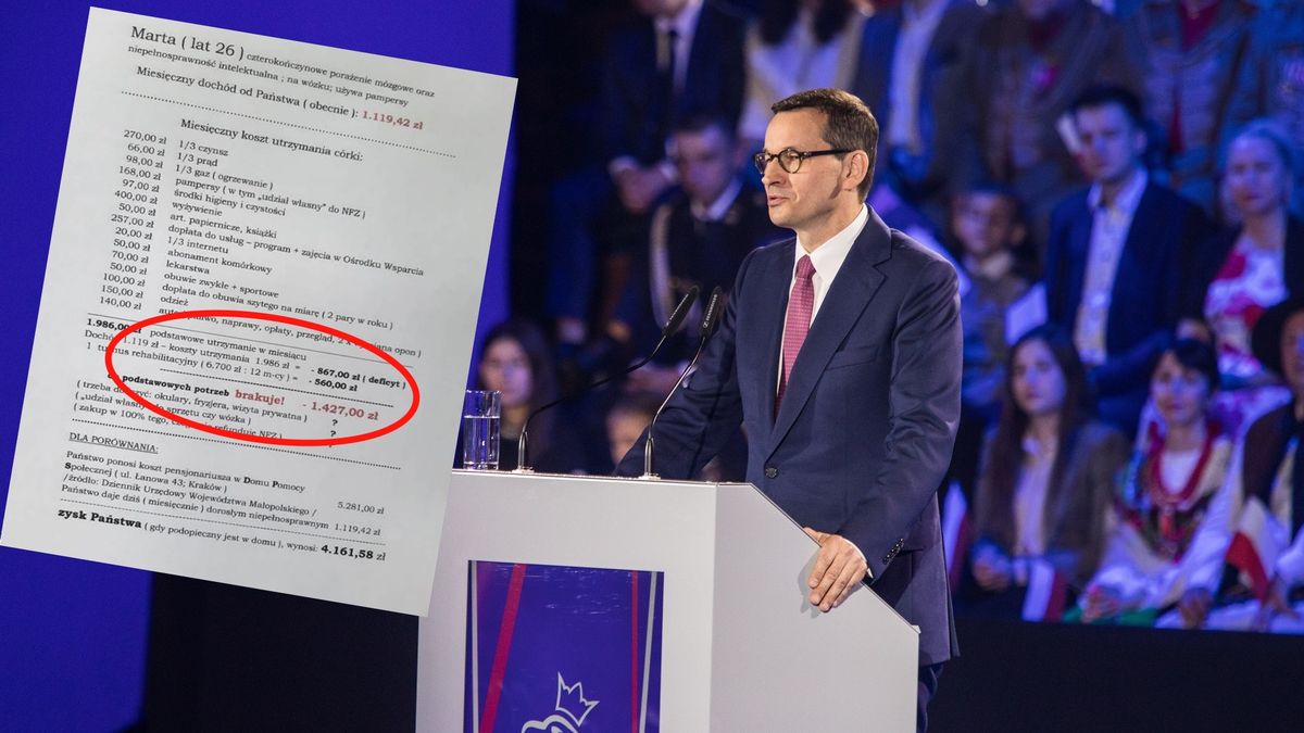 Premier Mateusz Morawiecki po rozmowach z opiekunami niepełnosprawnych