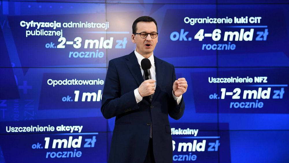 Premier Mateusz Morawiecki przedstawia założenia "Nowej Piątki".