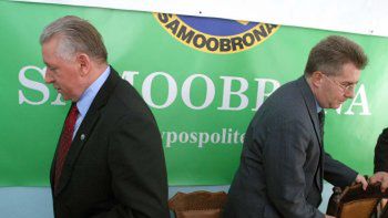 Lepper i Czarnecki po konferencji