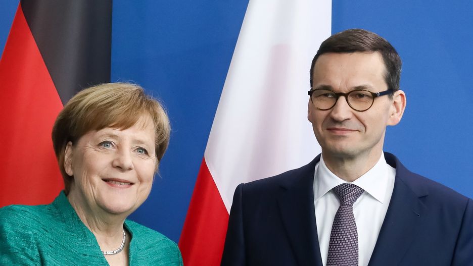 Premier Mateusz Morawiecki spotkał się z kanclerz Niemiec Angelą Merkel
