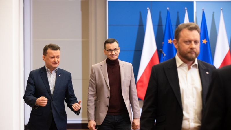 Mateusz Morawiecki na konferencji dotyczącej koronawirusa w Polsce
