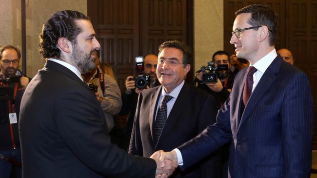 W poniedziałek premier Mateusz Morawiecki spotkał się w Bejrucie z premierem Libanu Saadem Haririm