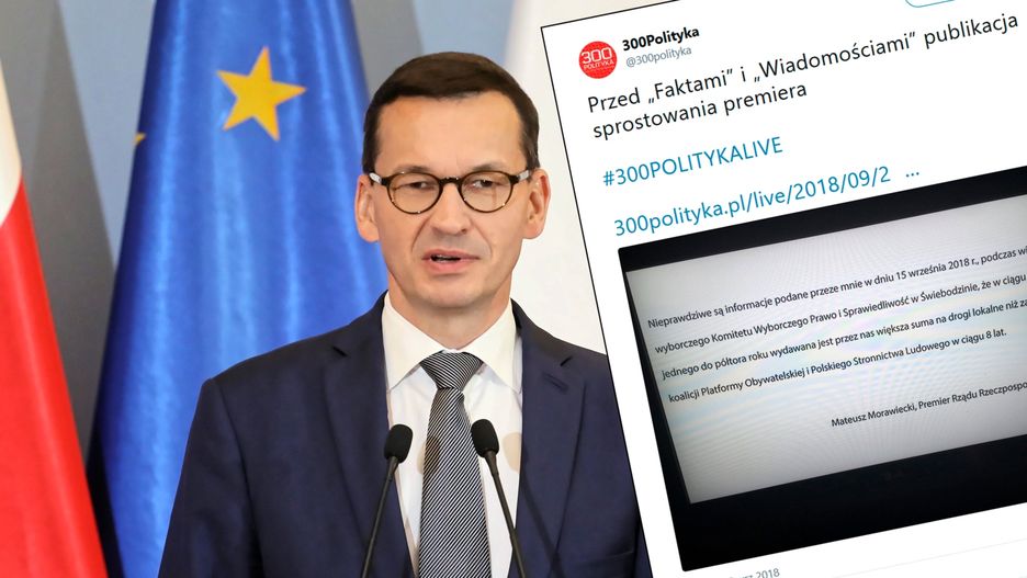 Mateusz Morawiecki sprostował swoją wypowiedź. "Nieprawdziwe są informacje podane przeze mnie"