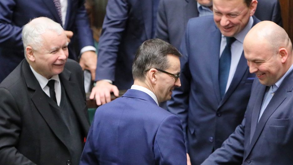 Na sali był obecny Jarosław Kaczyński