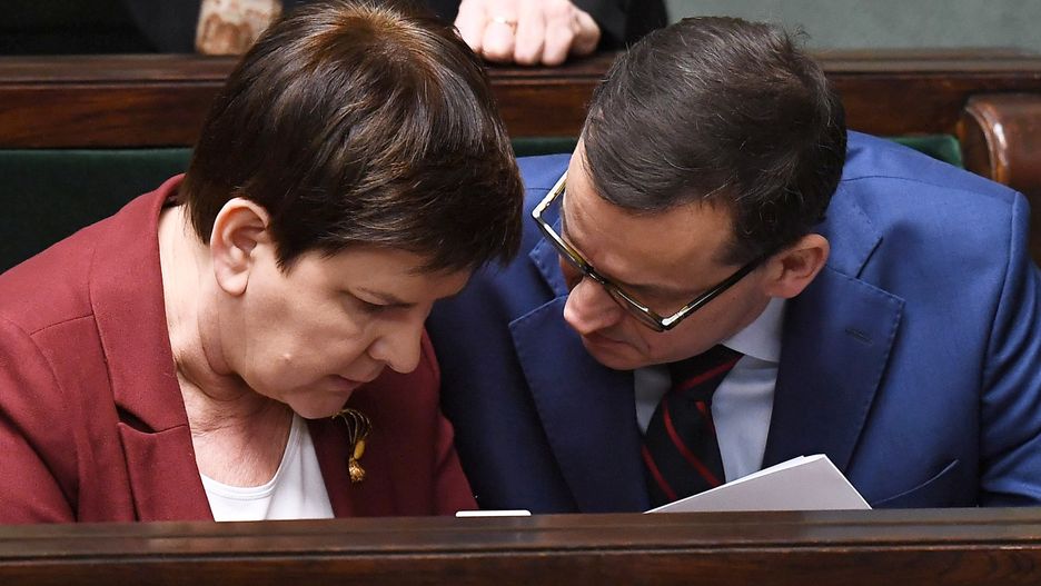 Beata Szydło i Mateusz Morawiecki.