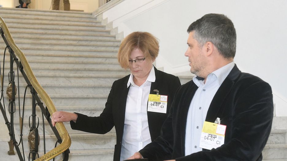 Prok. Kijanko ze swoim pełnomocnikiem Marcinem Kradzieckim