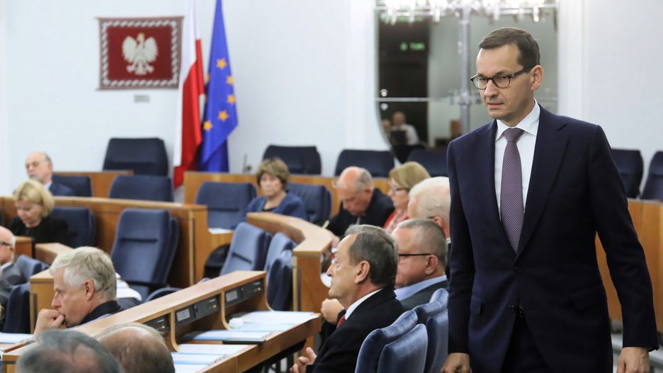 Mateusz Morawiecki odpowiada na pytania senatorów dot. nowelizacji ustawy o IPN