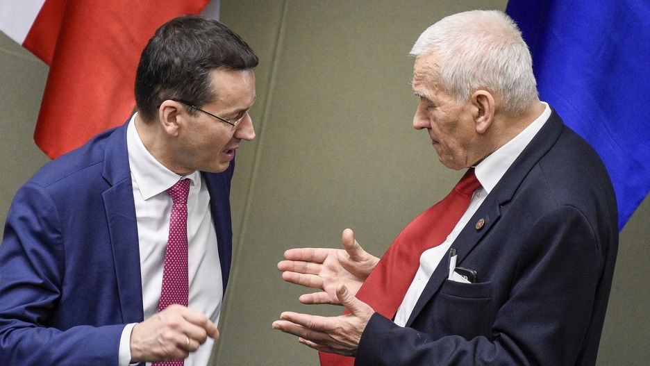Mateusz Morawiecki i Kornel Morawiecki w Sejmie