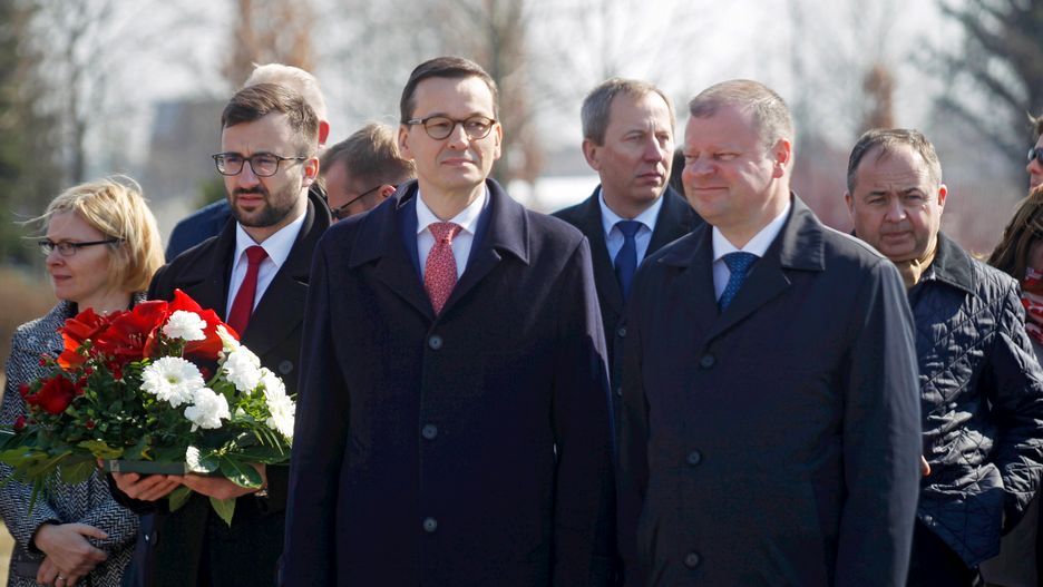 Mateusz Morawiecki i Saulius Skvernelis