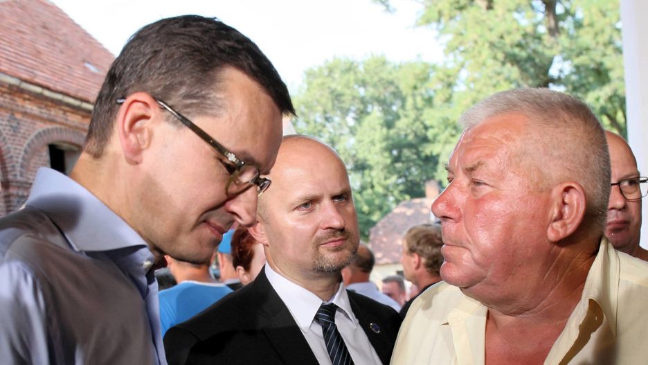 Mateusz Morawiecki z rolnikiem