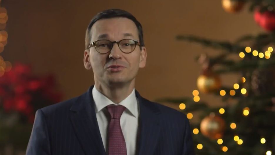 Mateusz Morawiecki złożył życzenia w filmie opublikowanym na Twitterze. 