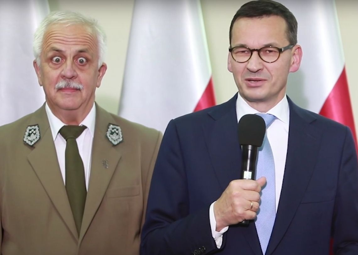 Nagranie z premierem Mateuszem Morawieckim w roli głównej. Ale "gwiazdą" jest ktoś inny