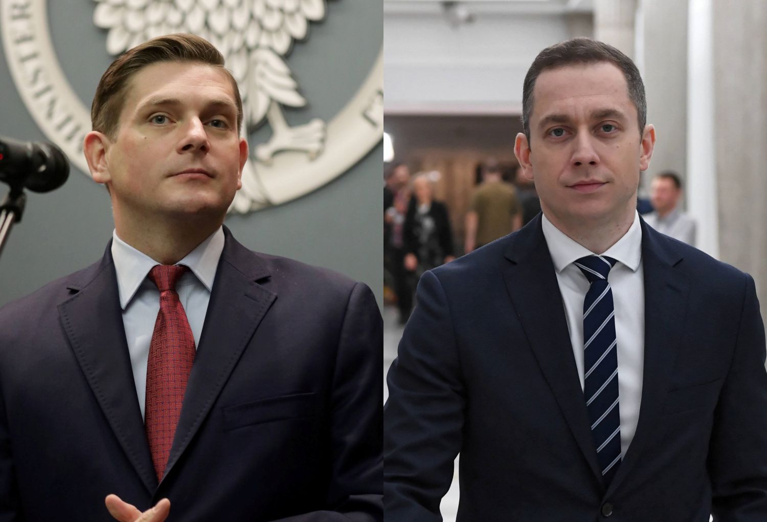 Bartosz Kownacki z PiS i Cezary Tomczyk z PO-KO