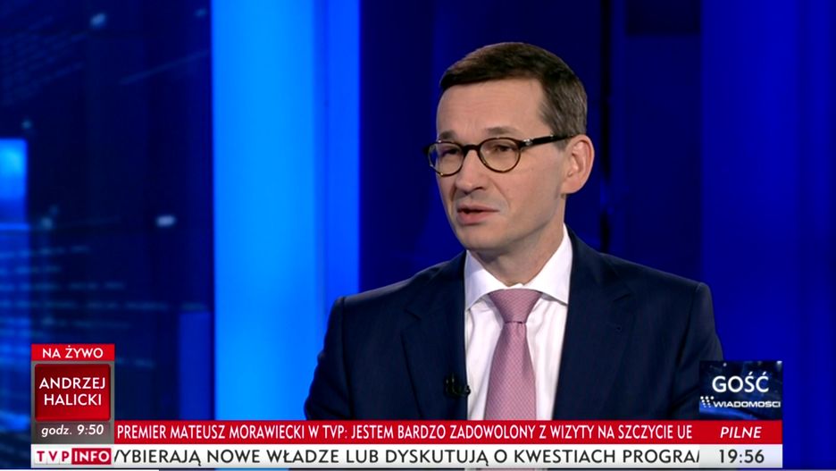 Premier Mateusz Morawiecki udzielił wywiadu TVPInfo