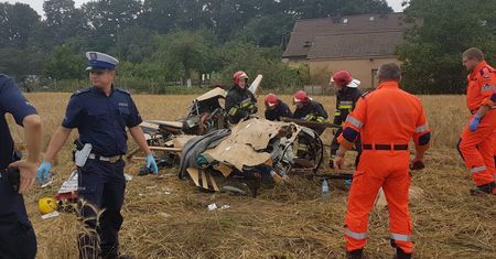 Katastrofa śmigłowca w Domecku na Opolszczyźnie. Nie żyją dwie osoby