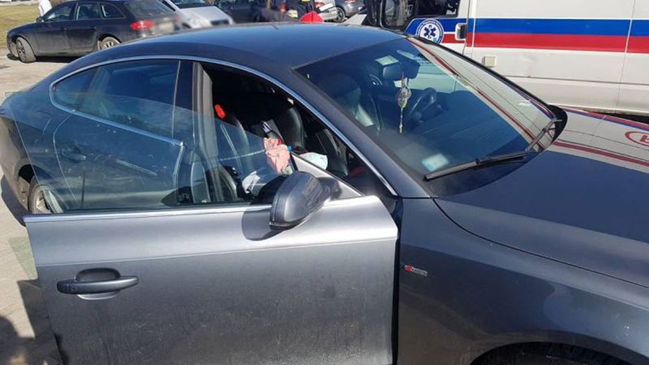 Dziecko płakało i było przestraszone