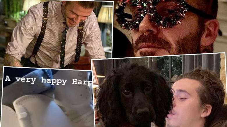 David Beckham zdjęcia ze świąt