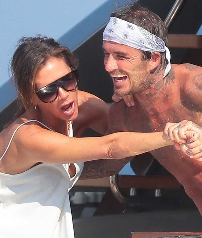 David i Victoria Beckham na wakacjach