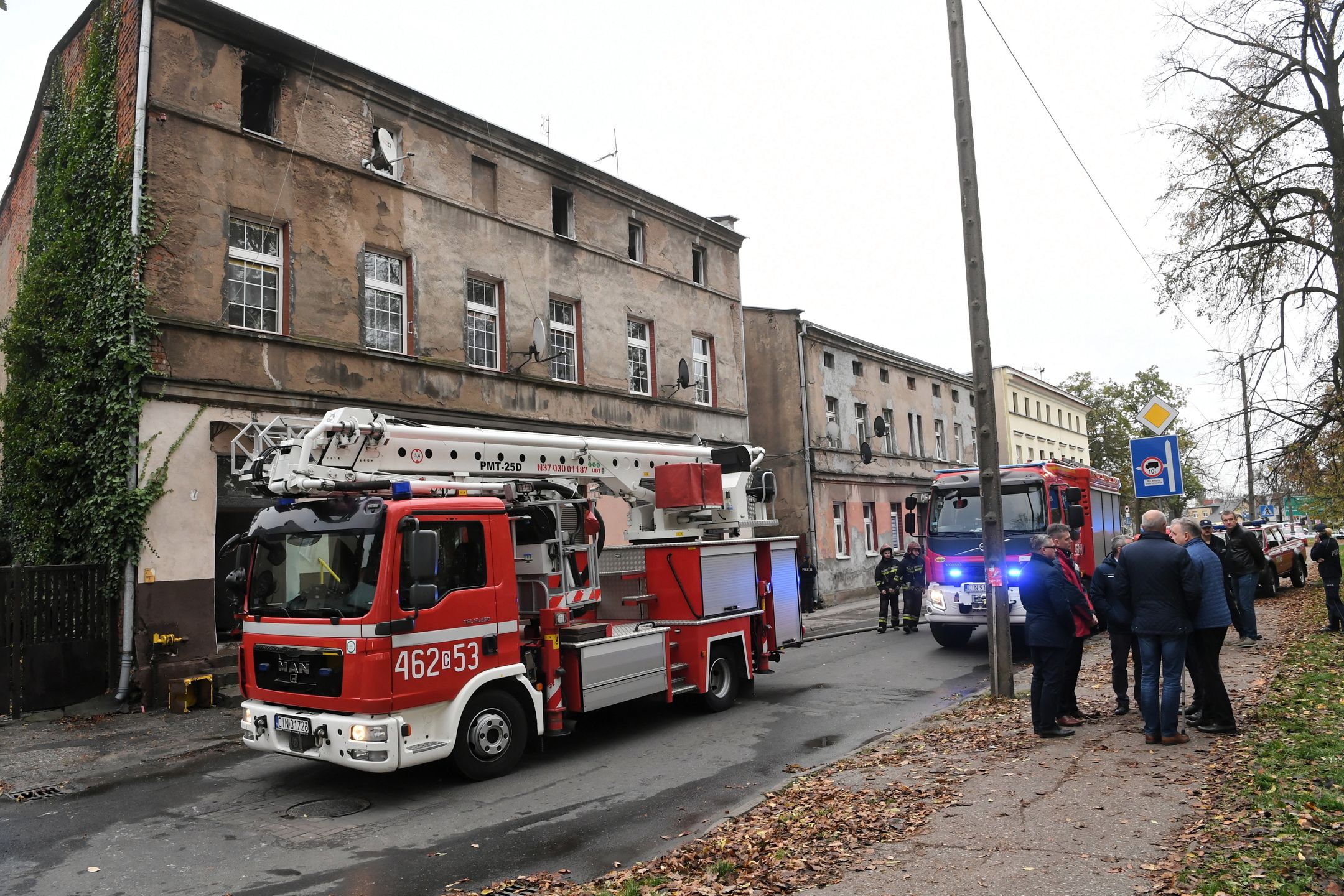 Inowrocław. Znana jest przyczyna pożaru. Z kolei zatrzymany 60-latek usłyszał zarzuty