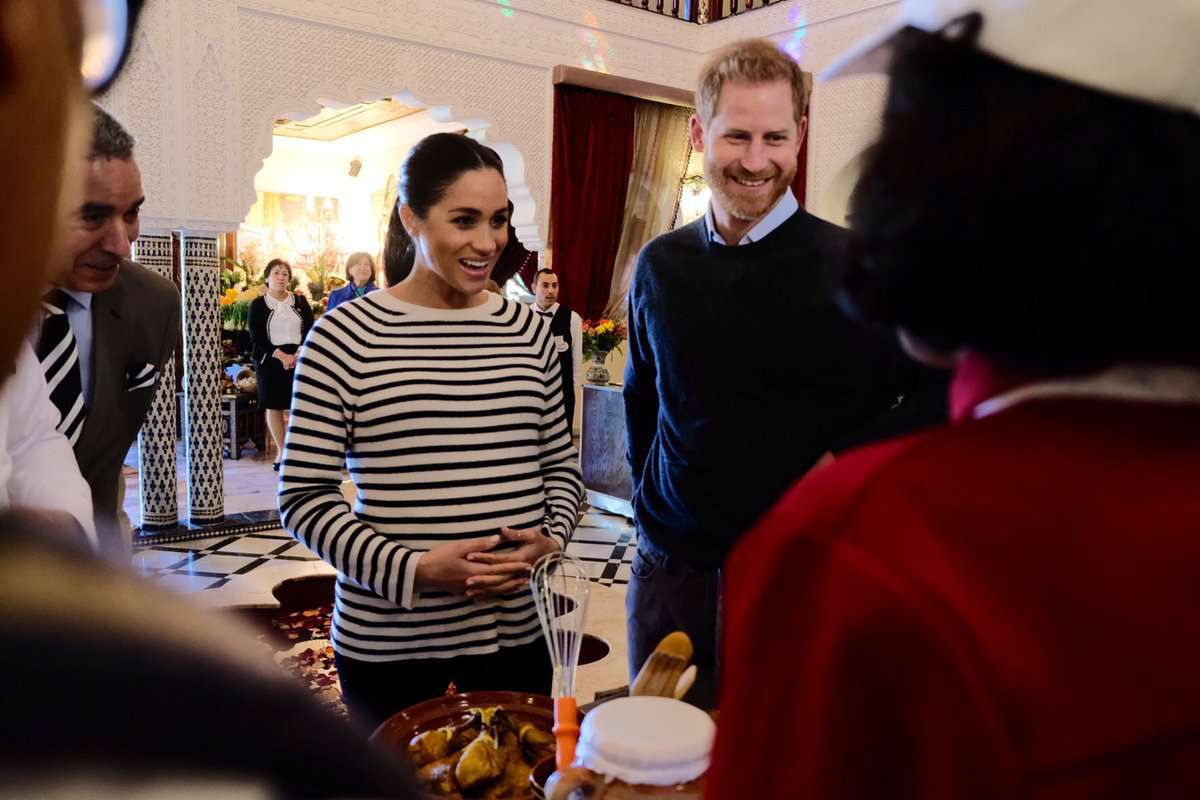 Meghan Markle i książę Harry w Maroko