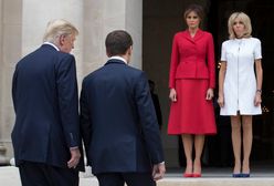 "Zmierzył ją wzrokiem od góry do dołu". Donald Trump obraził Brigitte Macron?