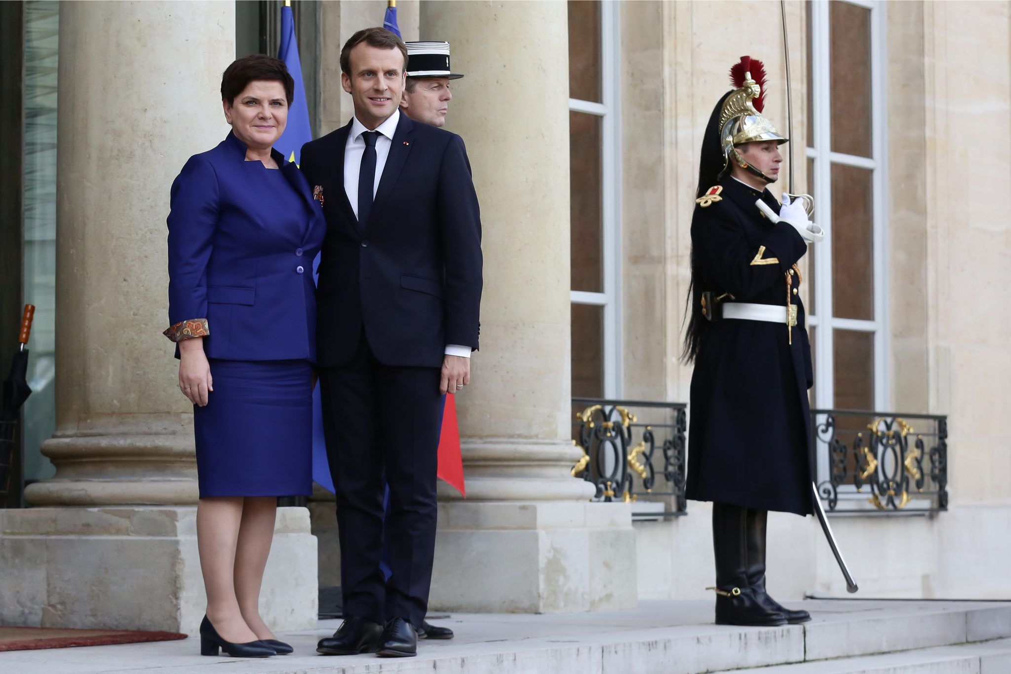 Spotkanie Beaty Szydło z Emmanuelem Macronem