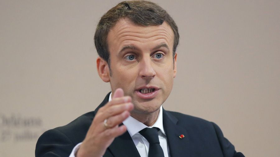 Prezydent Francji Emmanuel Macron