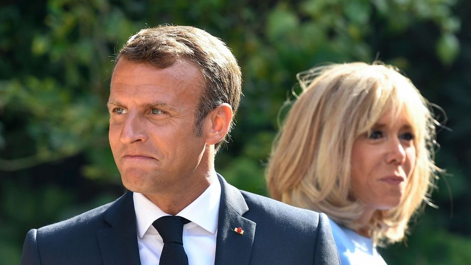 Emmanuel Macron (prezydent Francji) z żoną Brigitte 