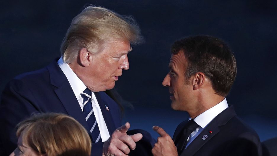 Konflikt USA-Iran. Prezydenci: USA Donald Trump i Francji Emmanuel Macron