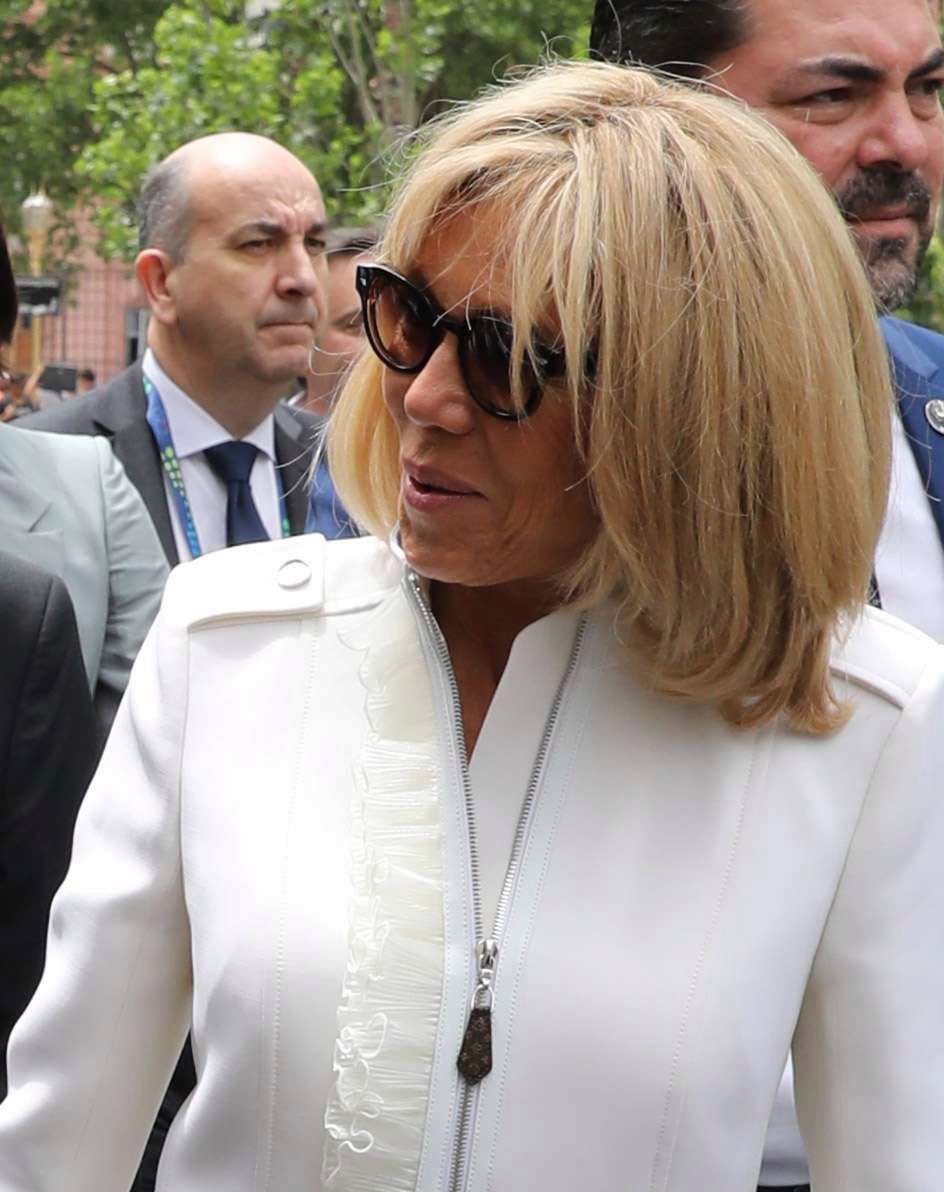 Stylizacja Brigitte Macron w Argentynie