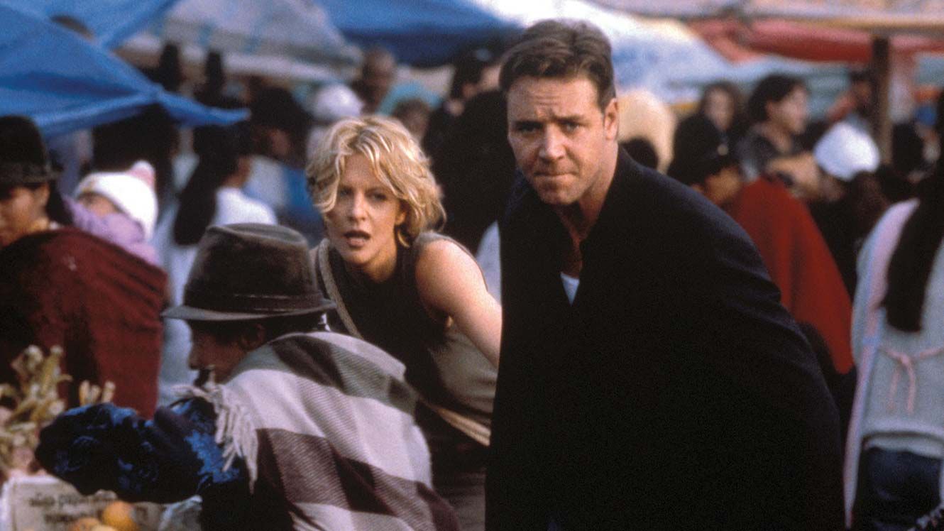 Meg Ryan i Russell Crowe w filmie "Dowód życia", 2000 