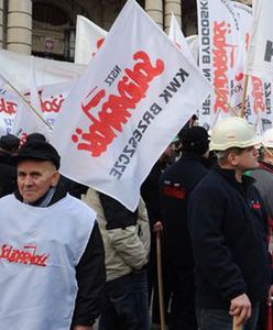 Protest związkowców i rolników