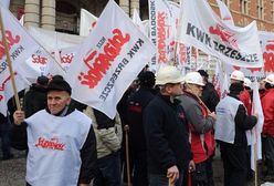 Protest związkowców i rolników