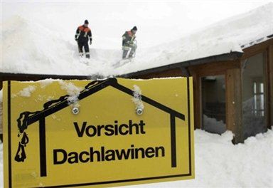Katastrofalne opady śniegu w Bawarii