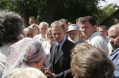 Tusk w Grodnie: Polska z wami!