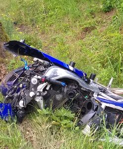 Wypadek pod Giżyckiem. Motocyklista zderzył się z sarną, nie żyje