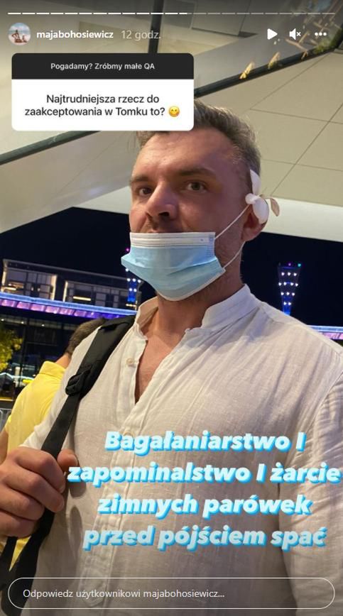 Skrin z InstaStories Mai Bohosiewicz