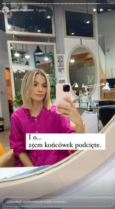 Maja Bohosiewicz - nowa fryzura