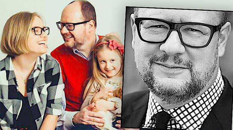 Paweł Adamowicz córka zdjęcie czarno-białe