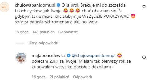 Maja Bohosiewicz o powiększeniu biustu