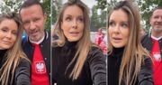 Małgorzata Rozenek na meczu reprezentacji. W swobodnej stylizacji brylowała w loży VIP