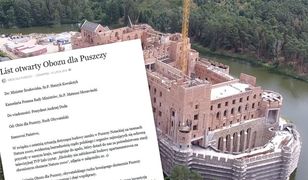 Za 500 sojowych parówek obronią Puszczę Notecką. Ekolodzy w nietypowy sposób odnieśli się do budowy zamku