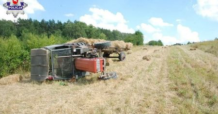 13-latek przygnieciony przez ciągnik. Kierował nim dziadek, mimo że miał zakaz sądowy